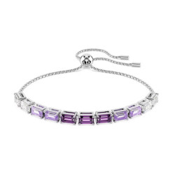 Monemel Swarovski  Taşlı Lila  Bileklik (Altın Kaplama)